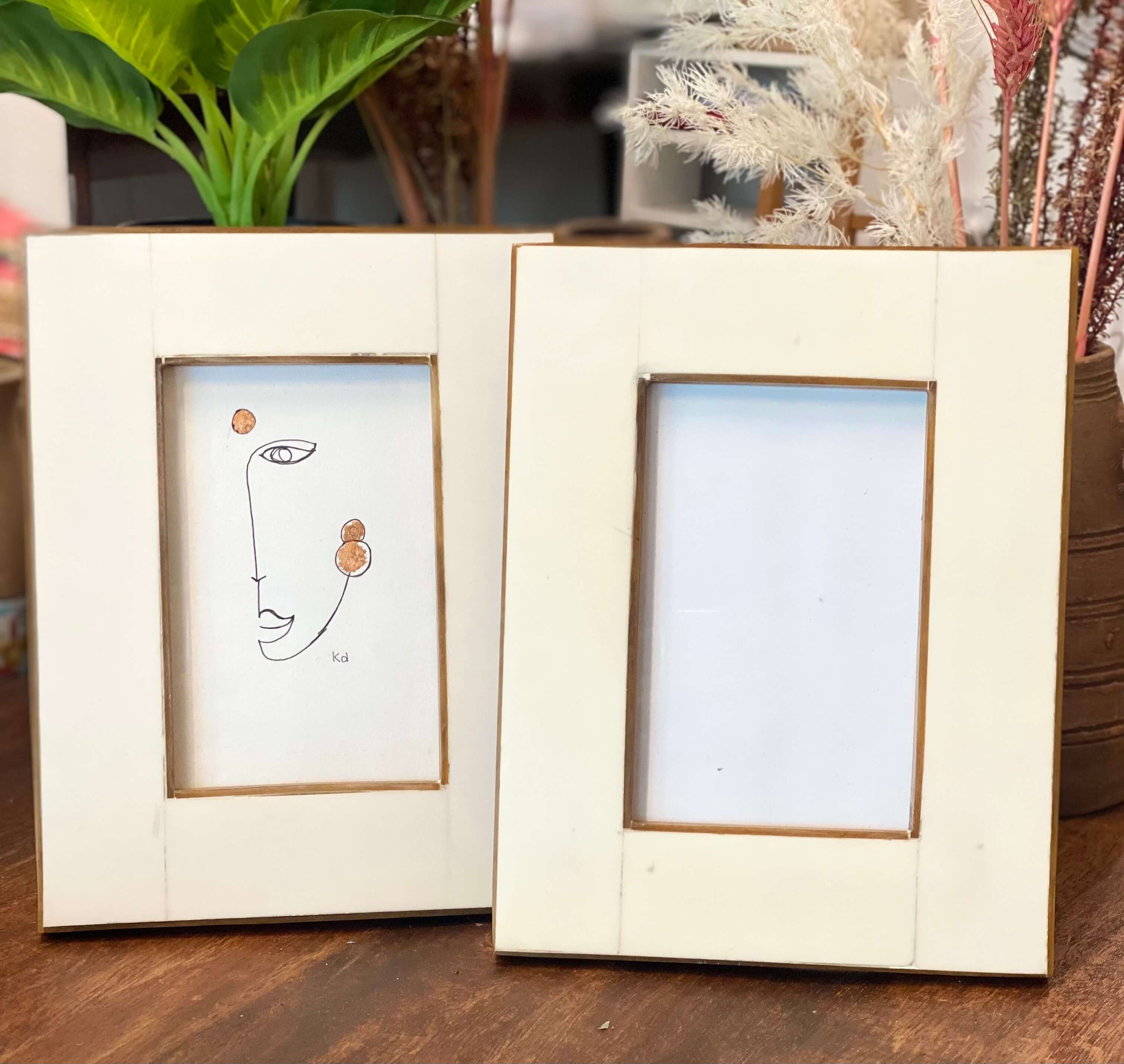 4x6 Resin Frame Retro look