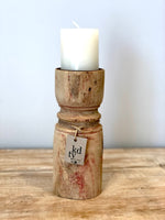 Bleached Glass Shape Candle Stands