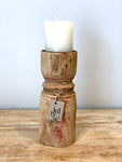 Bleached Glass Shape Candle Stands