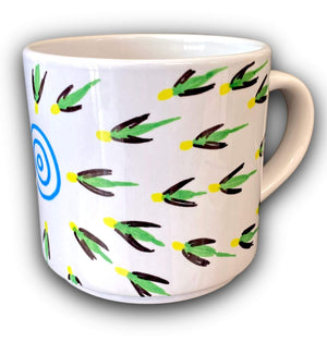 Budgies at water holes Mugs Life : Ceramic and Infusible Ink Tea/Coffee Mug