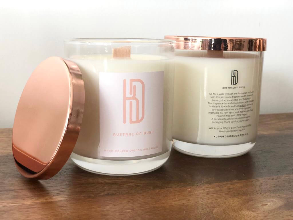 Soy Candles Hand Pouted