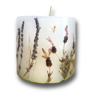 Lavender A, Handcrafted Pillar Candles by Grace