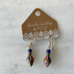 Tibetan Lapis Lazuli Bead Earrings