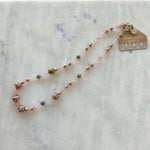 Carnelian beads, Cherry Quartz Necklace