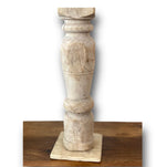 Med Bleached Antique Candle Stands - B