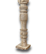 Tall Bleached Antique Candle Stands - E