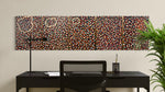 Complete 5-panel original Aboriginal painting titled Inner Work by Timothy Yule, showcasing the full acrylic on timber series.