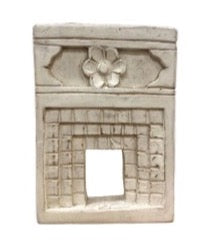 White carved window decor wall hanging