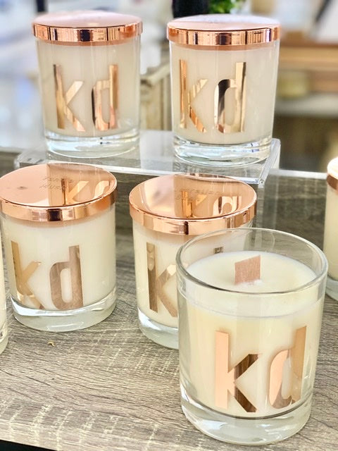 Dis-continued Vanilla Musk Soy Candle Glass