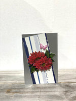 Red Flowers 3D cards by Margaret