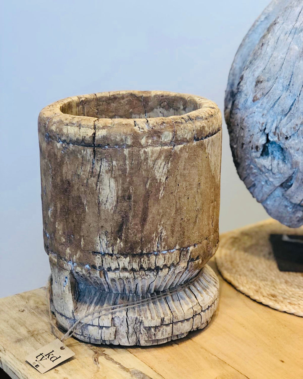 Vintage Teak Ukhali planter