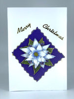 Merry Christmas Flower 3D Cards by Margaret