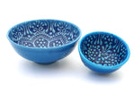 Blue Two Tone Dipping Bowl Set