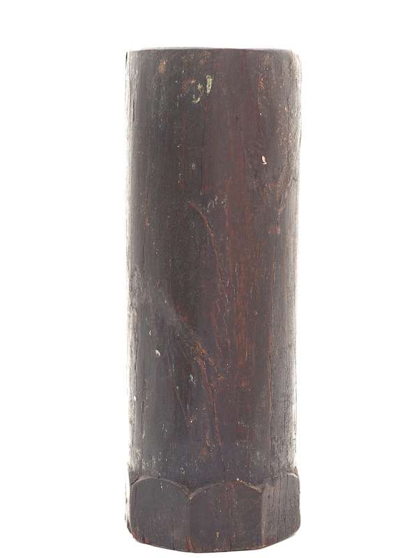 Dark Brown Cylinder Pillar Candle Holder