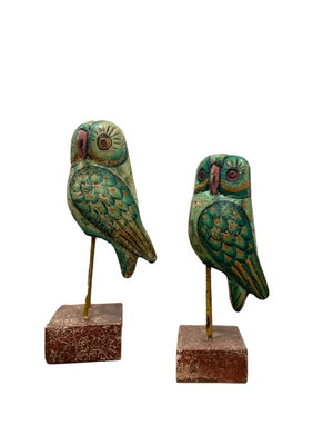 Wooden handpainted Owl Decor