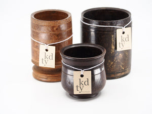 Wooden Cylinder Pot